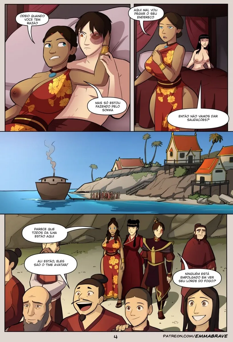 As Aventuras Sexuais de EmmaBrave: Quadrinhos Eróticos Explícitos em Avatar 18+