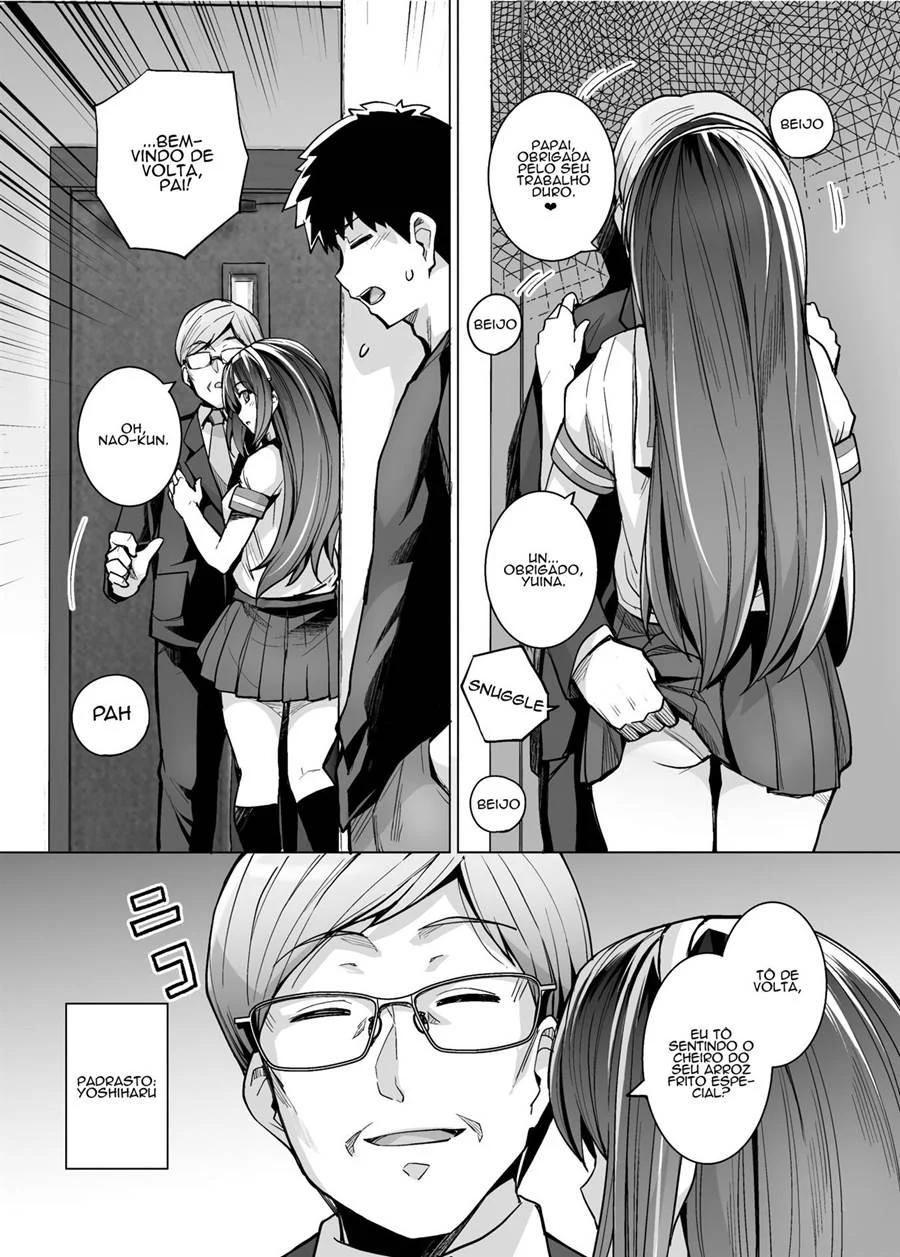 Enteada Dá para o Padrasto em Cena Quente no Quarto - Hentai Explícito