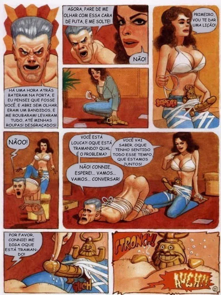 Esposa Sedenta Pelada no Consultório Médico: Fodas Explícitas em HQ