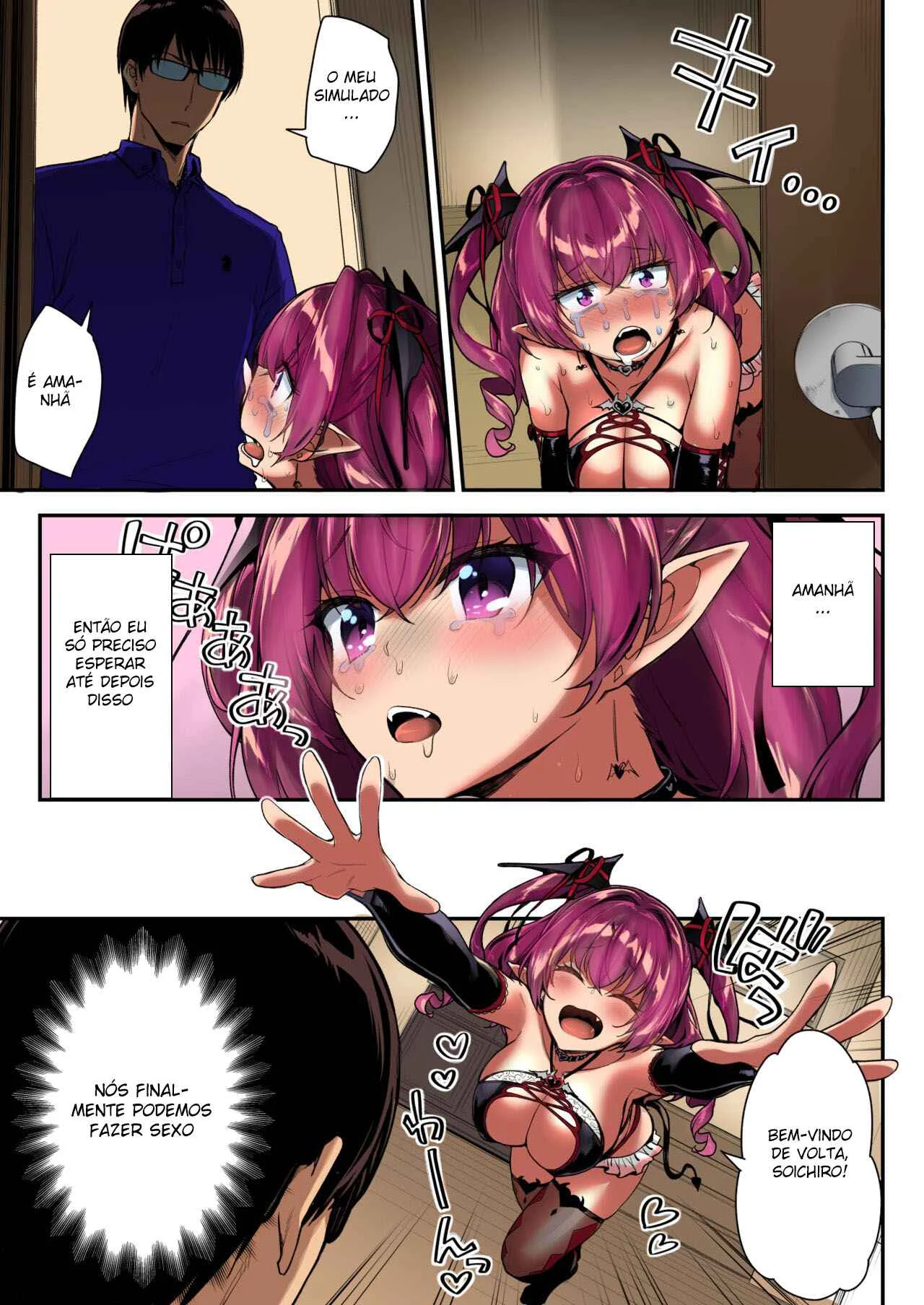 Pequena Súcubos Exige Todo Seu Leite! Sexo Demônio-Adolescente Desenfreado
