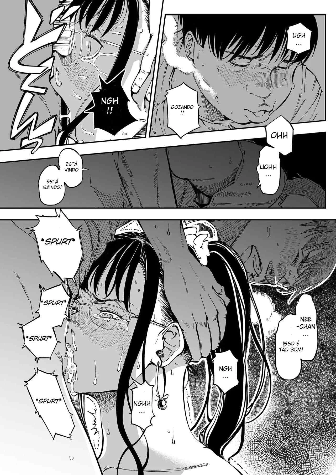 Descobri o Segredo Sujo da Minha Irmã - Hentai Explícito de Incesto