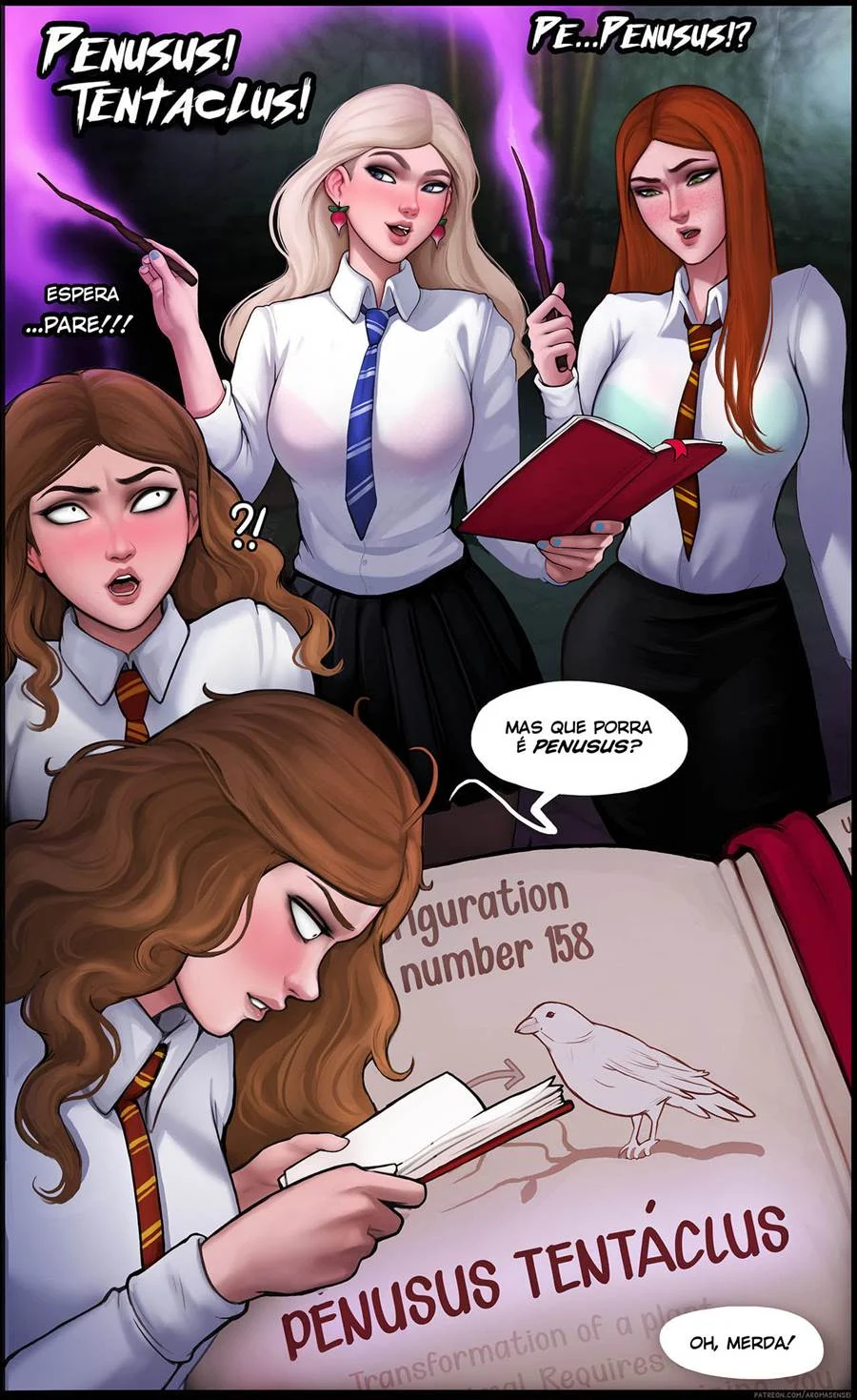 Aula Especial de Magia Erótica: Quadrinhos Picantes de Harry Potter