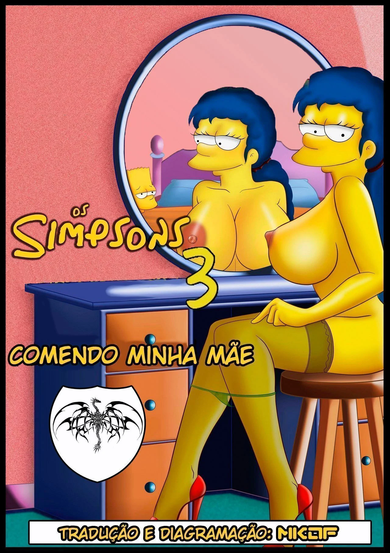 Simpsons Tarados: Escandalosa Suruba com a Mamãe no Estilo Hentai Explícito