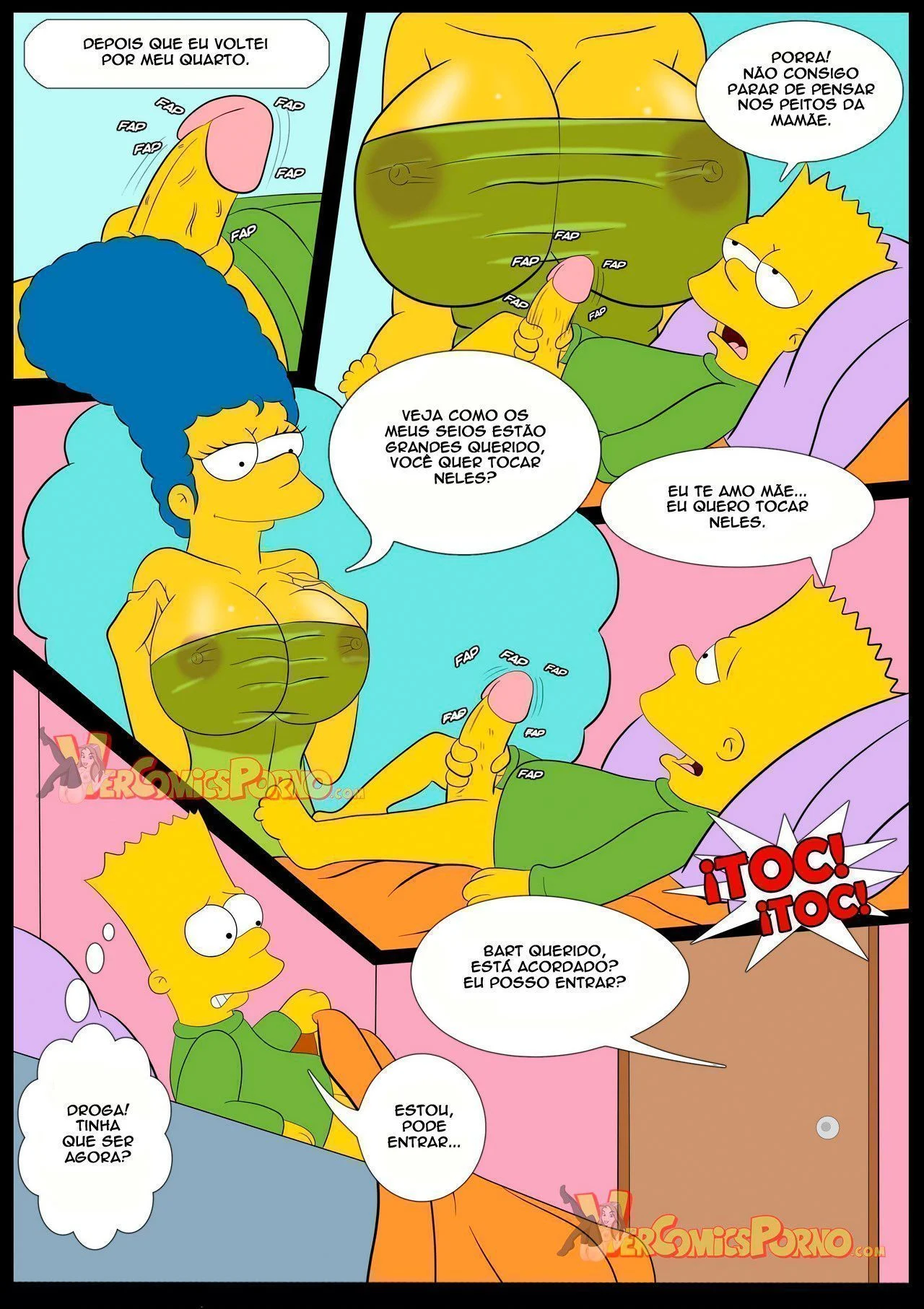 Simpsons Tarados: Escandalosa Suruba com a Mamãe no Estilo Hentai Explícito