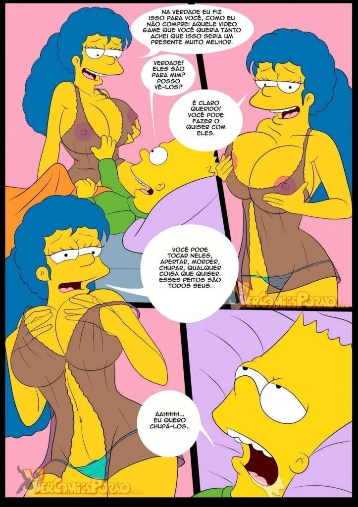 Simpsons Tarados: Escandalosa Suruba com a Mamãe no Estilo Hentai Explícito