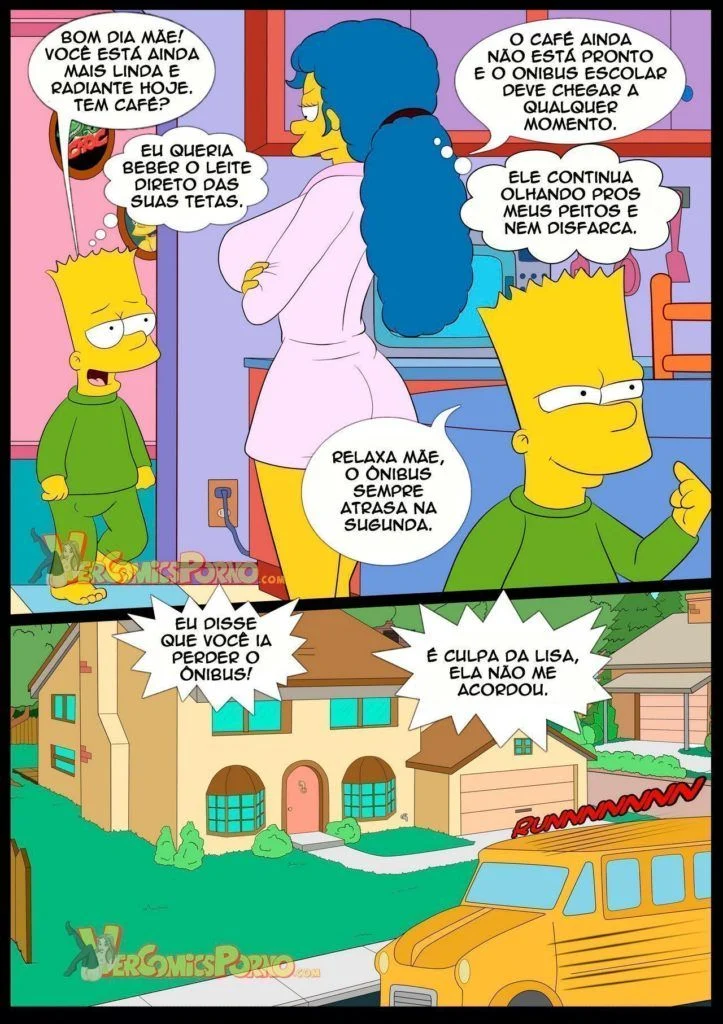 Simpsons Tarados: Escandalosa Suruba com a Mamãe no Estilo Hentai Explícito