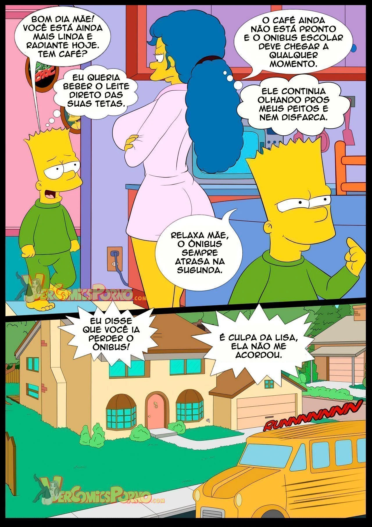 Simpsons Tarados: Escandalosa Suruba com a Mamãe no Estilo Hentai Explícito