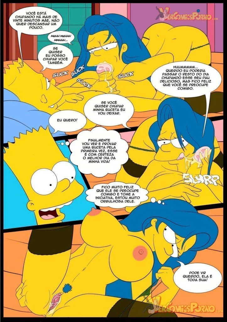 Simpsons Tarados: Escandalosa Suruba com a Mamãe no Estilo Hentai Explícito