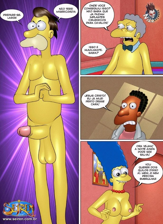 Família Simpsons Proibida: Sexo Explícito e Putaria nos Quadrinhos Eróticos