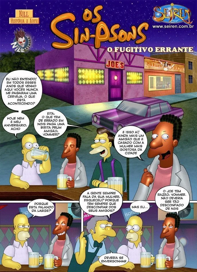 Família Simpsons Proibida: Sexo Explícito e Putaria nos Quadrinhos Eróticos