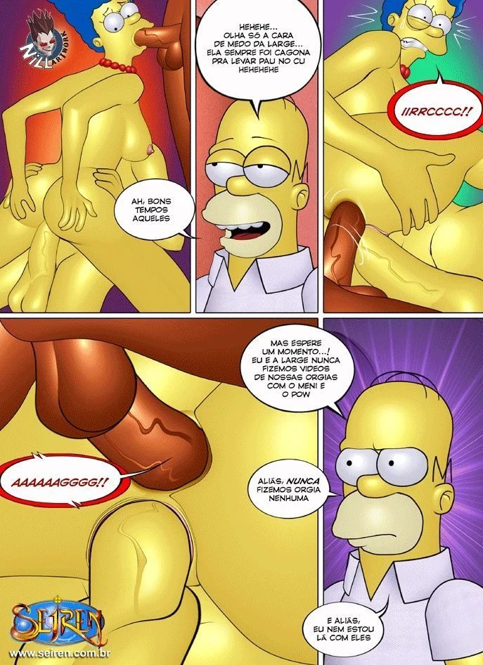 Família Simpsons Proibida: Sexo Explícito e Putaria nos Quadrinhos Eróticos