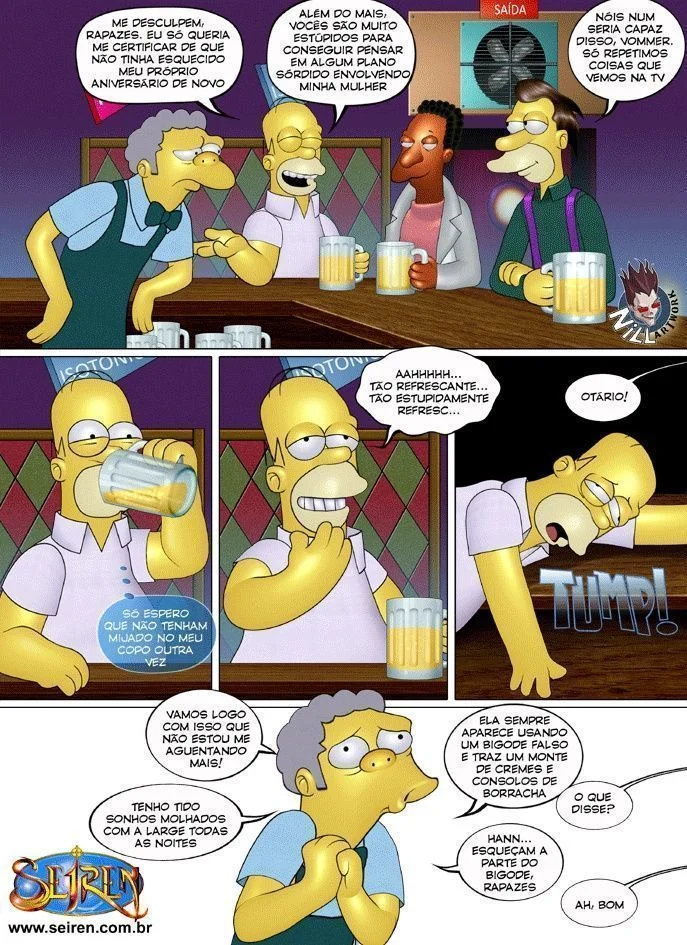 Família Simpsons Proibida: Sexo Explícito e Putaria nos Quadrinhos Eróticos