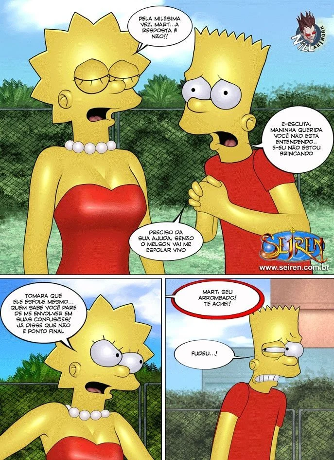Família Simpsons Proibida: Sexo Explícito e Putaria nos Quadrinhos Eróticos