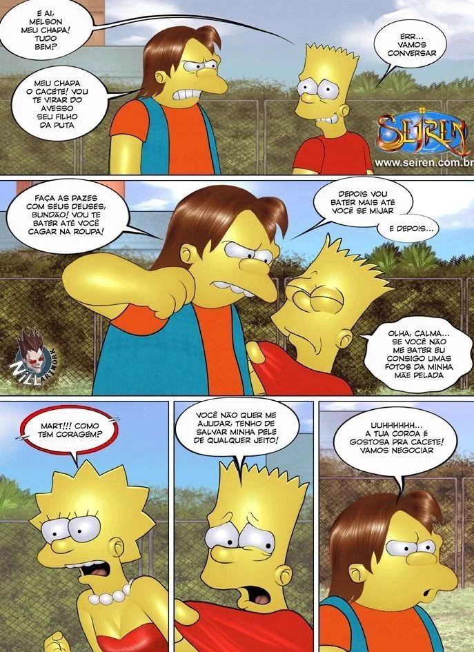 Família Simpsons Proibida: Sexo Explícito e Putaria nos Quadrinhos Eróticos