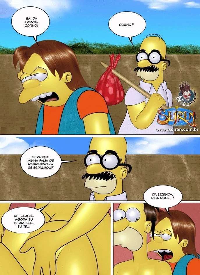 Família Simpsons Proibida: Sexo Explícito e Putaria nos Quadrinhos Eróticos