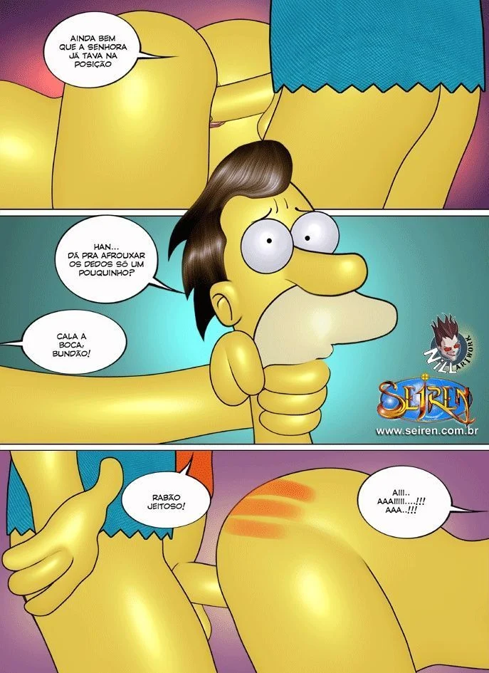 Família Simpsons Proibida: Sexo Explícito e Putaria nos Quadrinhos Eróticos