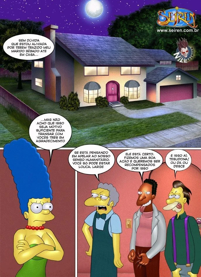 Família Simpsons Proibida: Sexo Explícito e Putaria nos Quadrinhos Eróticos