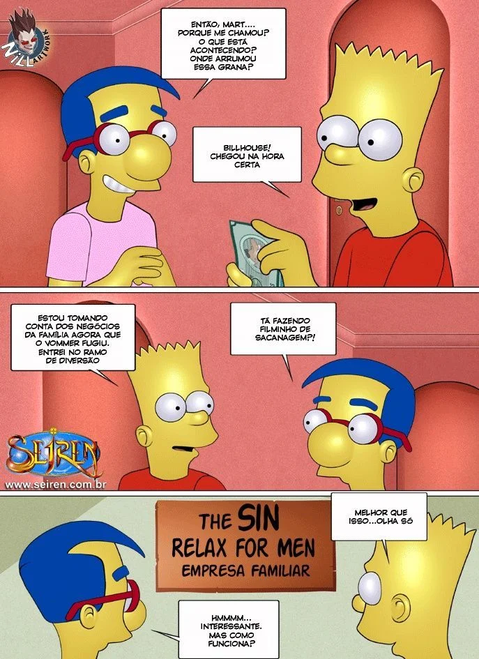 Família Simpsons Proibida: Sexo Explícito e Putaria nos Quadrinhos Eróticos