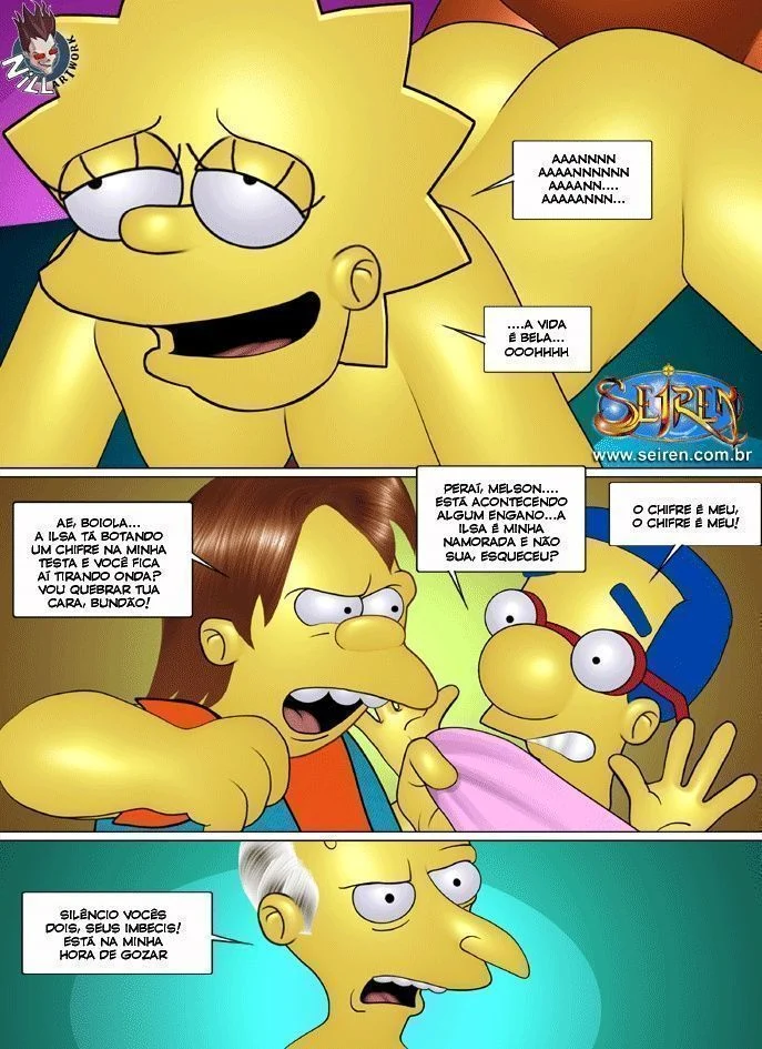 Família Simpsons Proibida: Sexo Explícito e Putaria nos Quadrinhos Eróticos