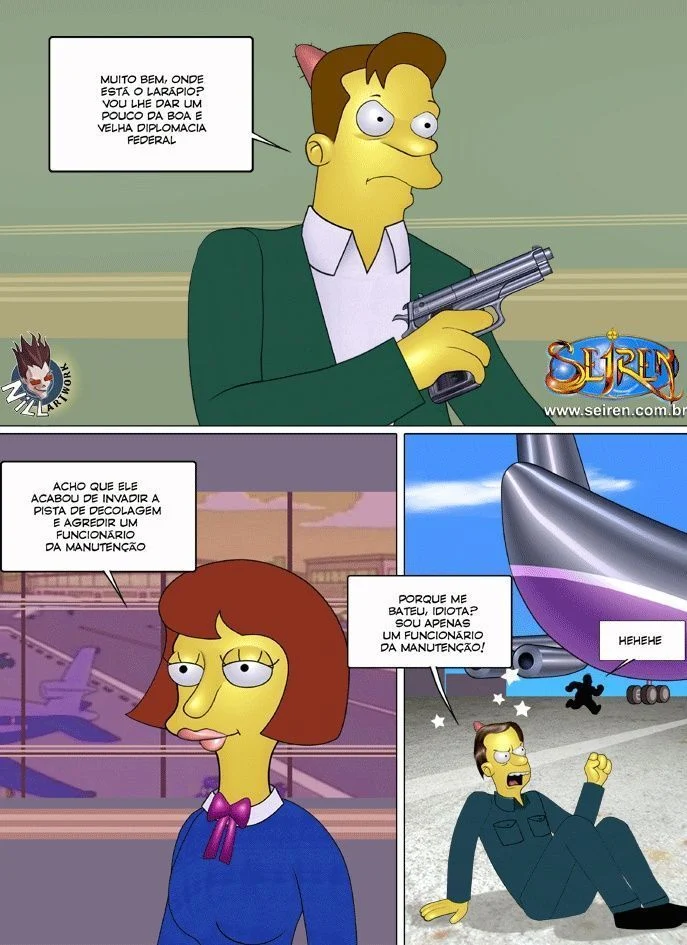 Família Simpsons Proibida: Sexo Explícito e Putaria nos Quadrinhos Eróticos