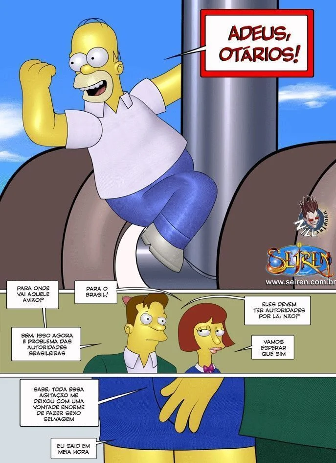 Família Simpsons Proibida: Sexo Explícito e Putaria nos Quadrinhos Eróticos