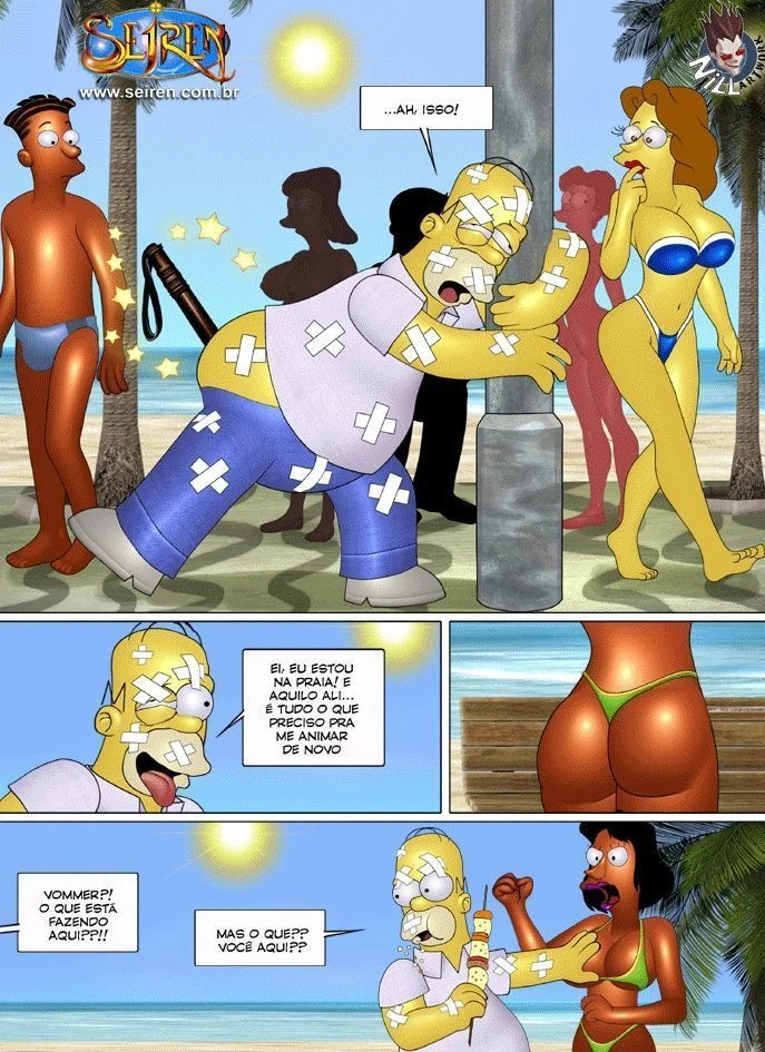 Família Simpsons Proibida: Sexo Explícito e Putaria nos Quadrinhos Eróticos