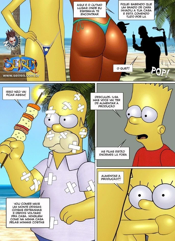 Família Simpsons Proibida: Sexo Explícito e Putaria nos Quadrinhos Eróticos