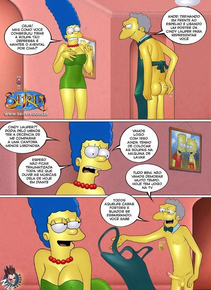 Família Simpsons Proibida: Sexo Explícito e Putaria nos Quadrinhos Eróticos