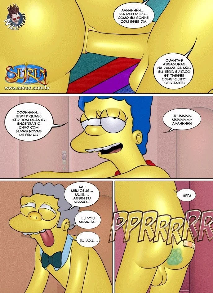 Família Simpsons Proibida: Sexo Explícito e Putaria nos Quadrinhos Eróticos