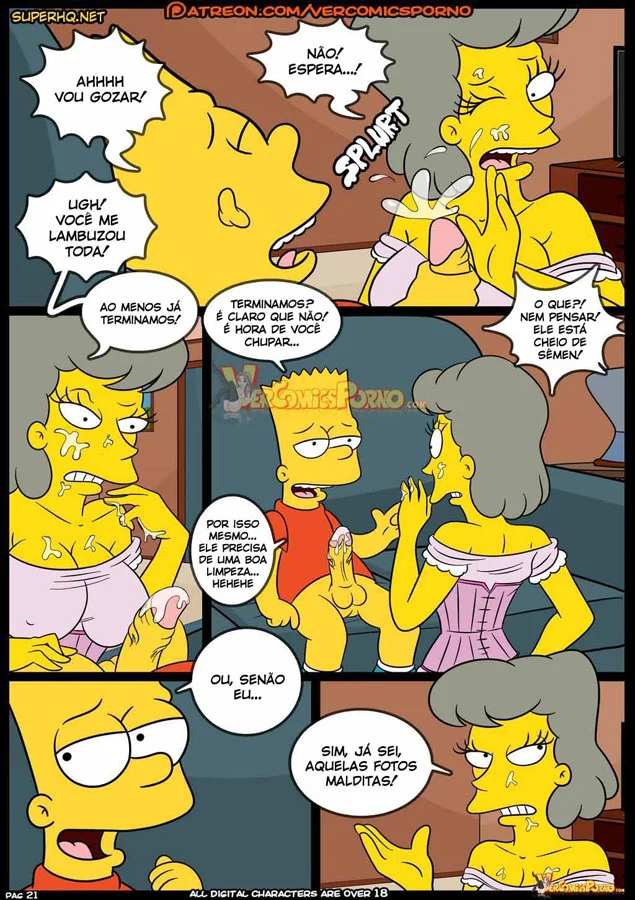 Os Simpsons em Orgia Explícita - Quadrinhos Eróticos da Família Mais Safada de Springfield Os Simpsons em Orgia Explícita - Quadrinhos Eróticos da Família Mais Safada de Springfield