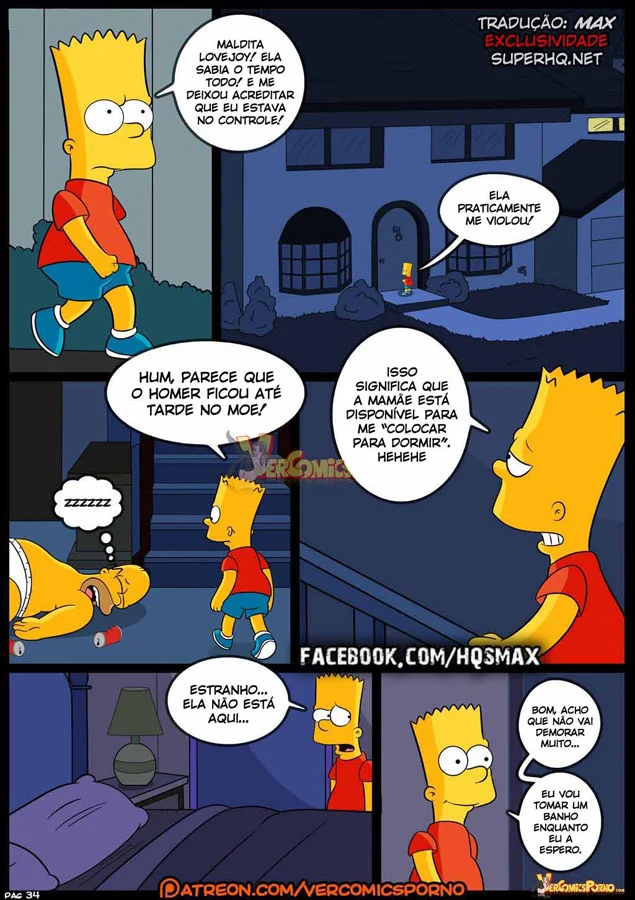 Os Simpsons em Orgia Explícita - Quadrinhos Eróticos da Família Mais Safada de Springfield
