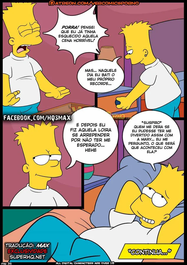 Os Simpsons em Orgia Explícita - Quadrinhos Eróticos da Família Mais Safada de Springfield