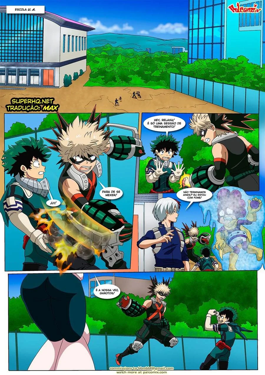 Fantasias Explícitas com Heroínas de Boku no Hero - HQ Adulta Picante