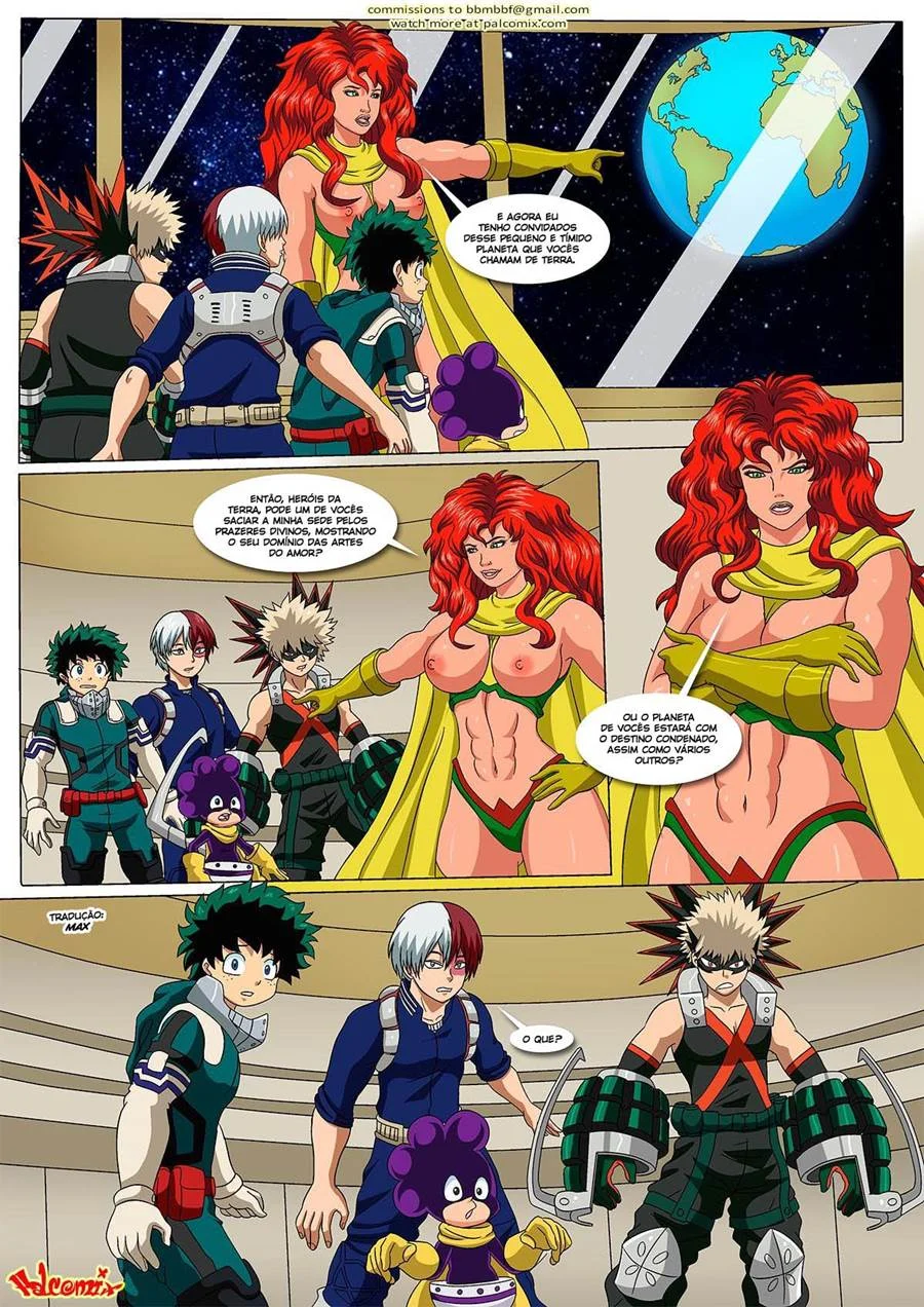Fantasias Explícitas com Heroínas de Boku no Hero - HQ Adulta Picante