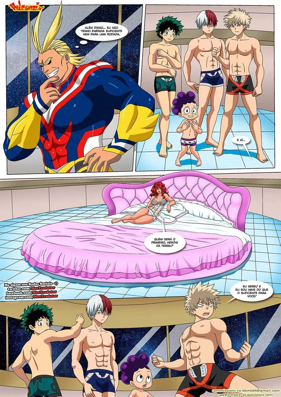 Fantasias Explícitas com Heroínas de Boku no Hero - HQ Adulta Picante
