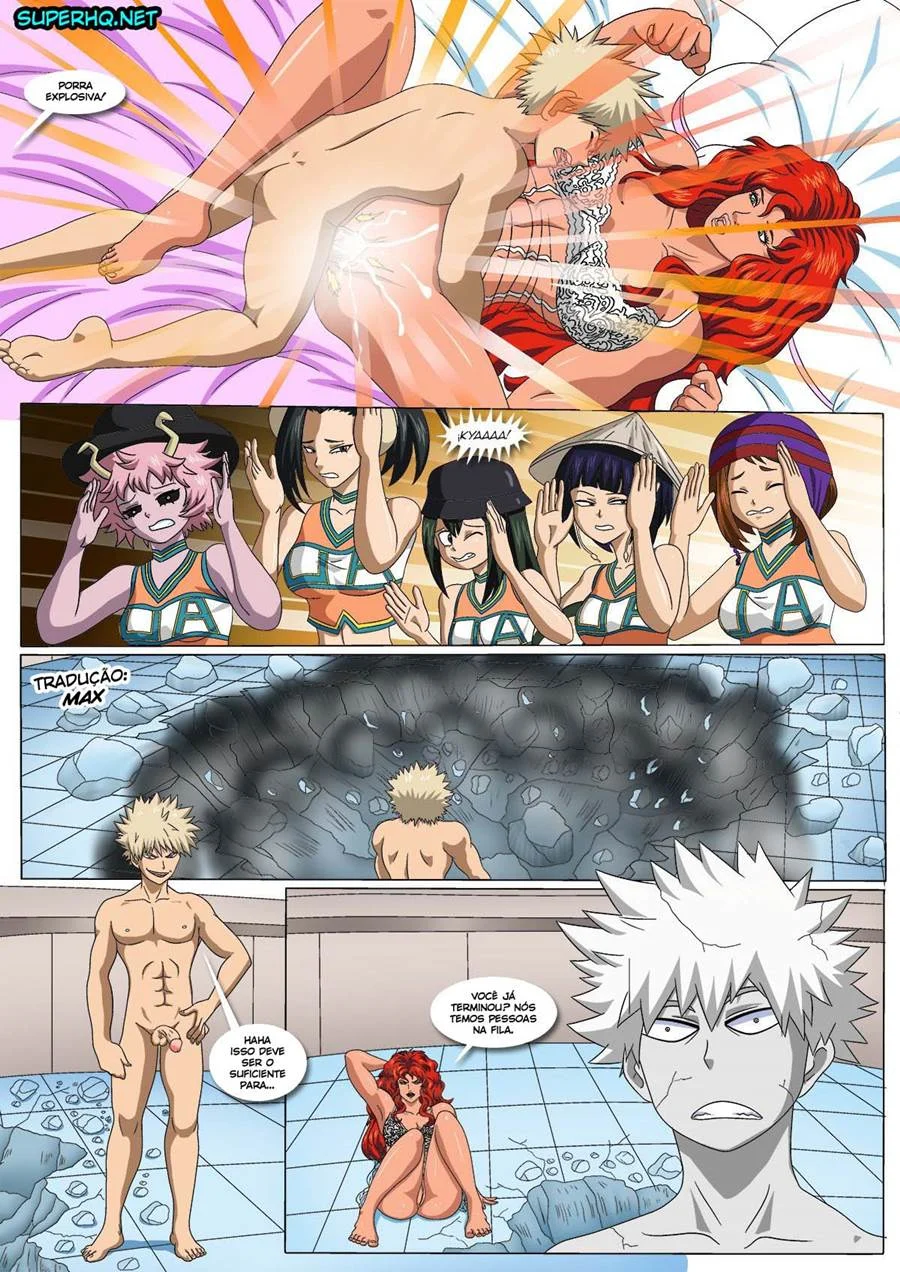 Fantasias Explícitas com Heroínas de Boku no Hero - HQ Adulta Picante
