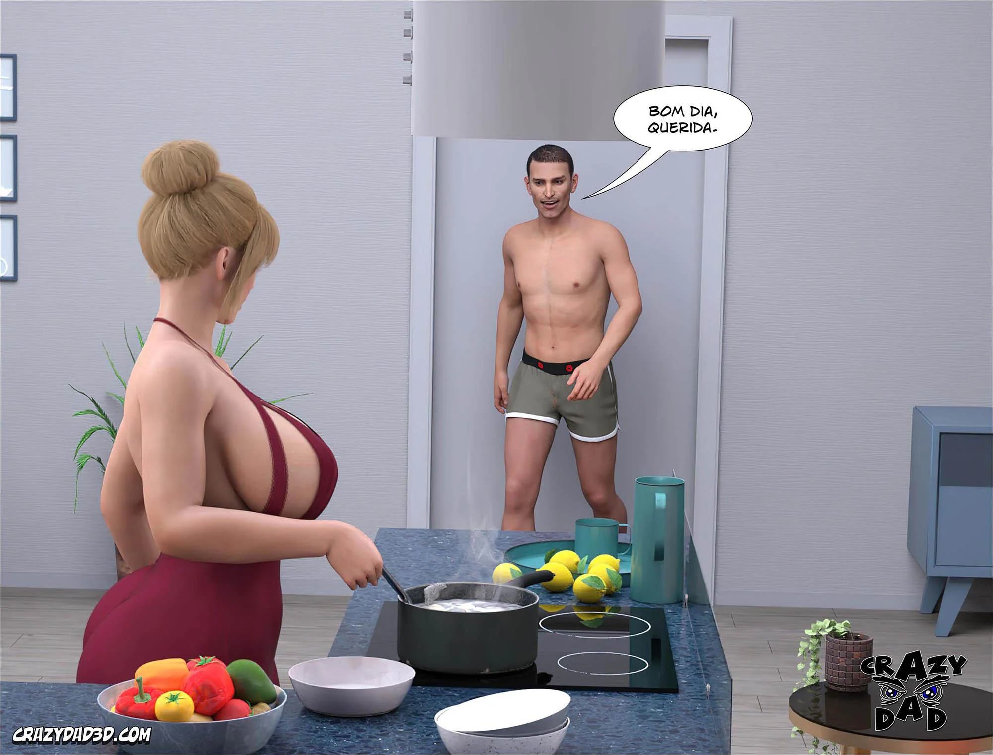 Família Proibida: Sexo Explícito em HQ 3D - Capítulo 47