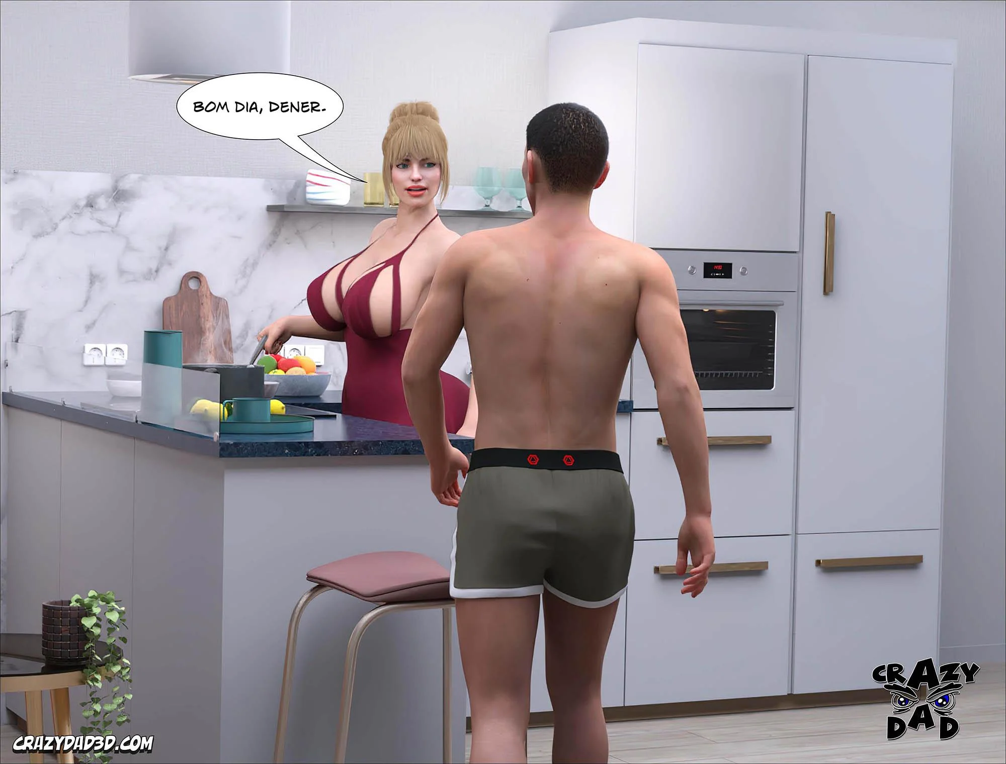 Família Proibida: Sexo Explícito em HQ 3D - Capítulo 47