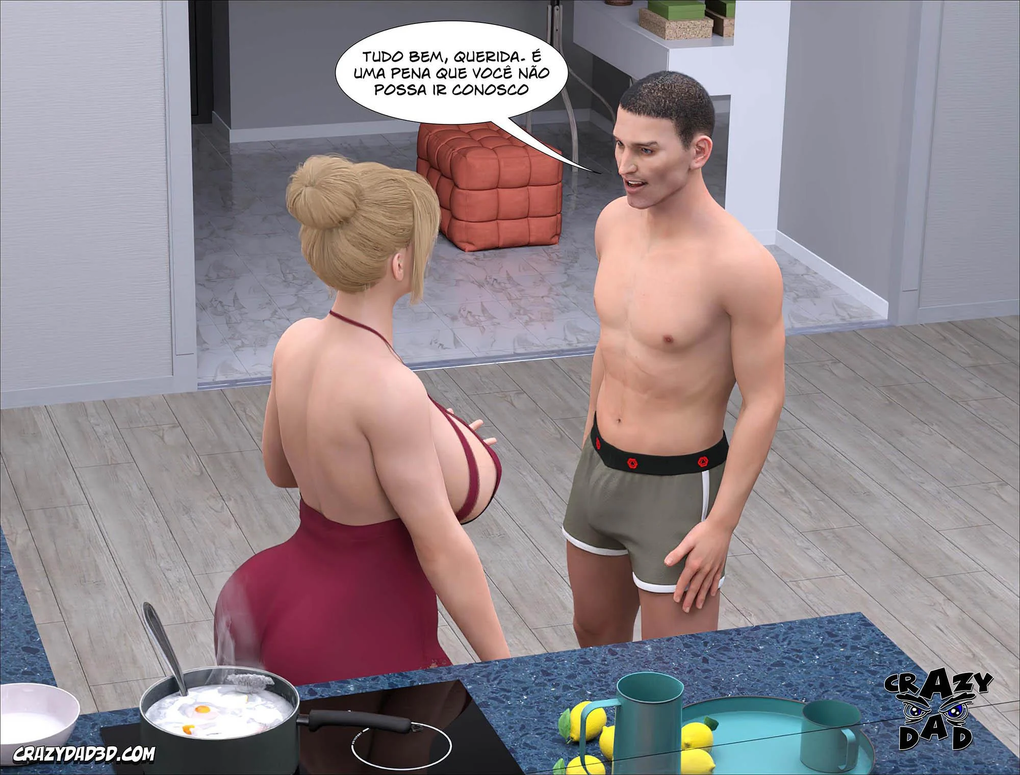 Família Proibida: Sexo Explícito em HQ 3D - Capítulo 47