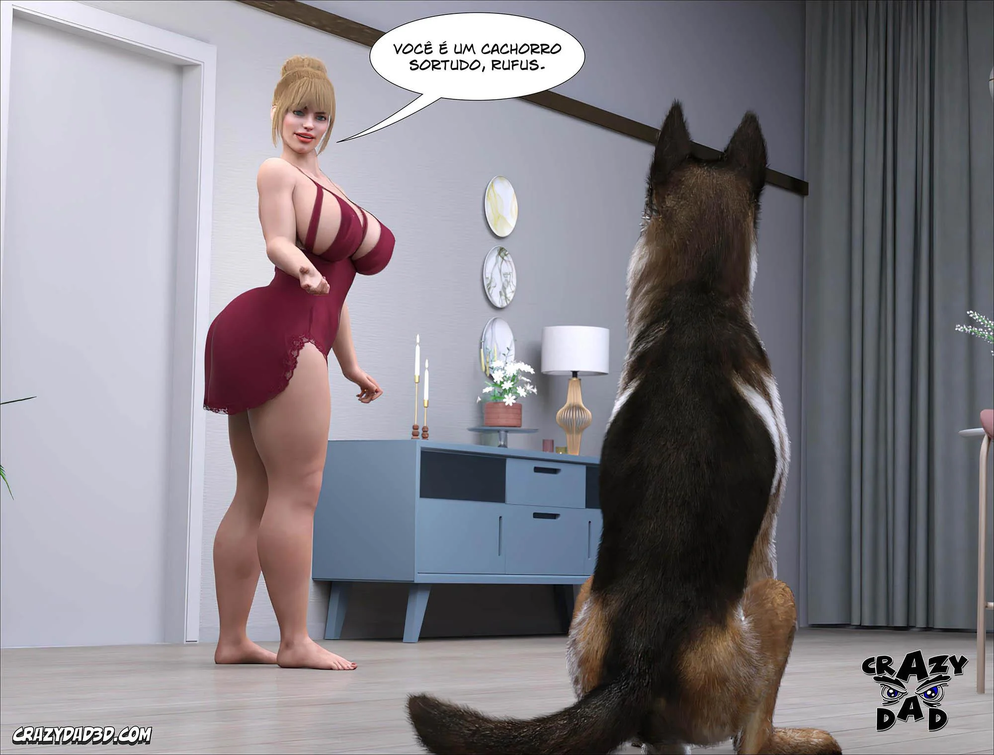 Família Proibida: Sexo Explícito em HQ 3D - Capítulo 47