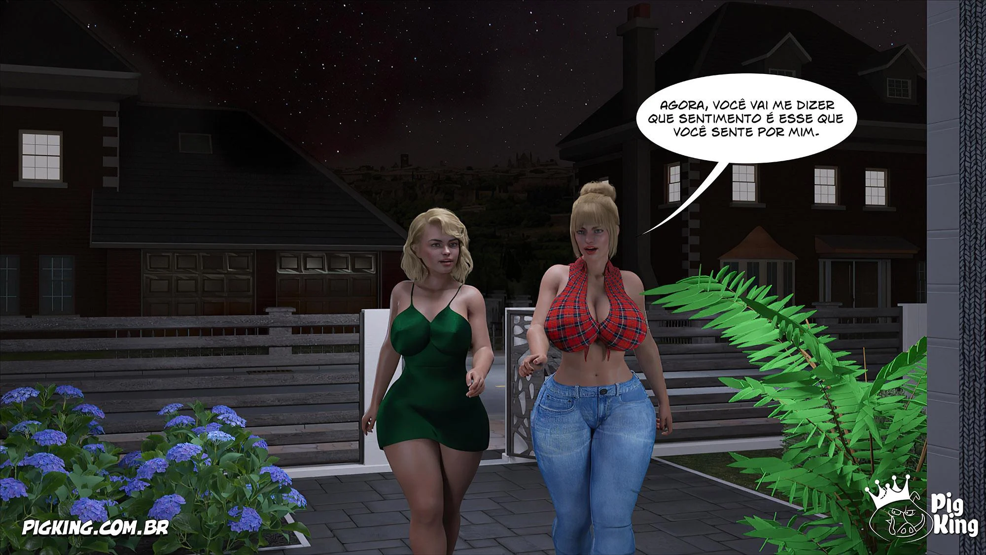 Pecado em Família: Quadrinhos Eróticos 3D Explícitos