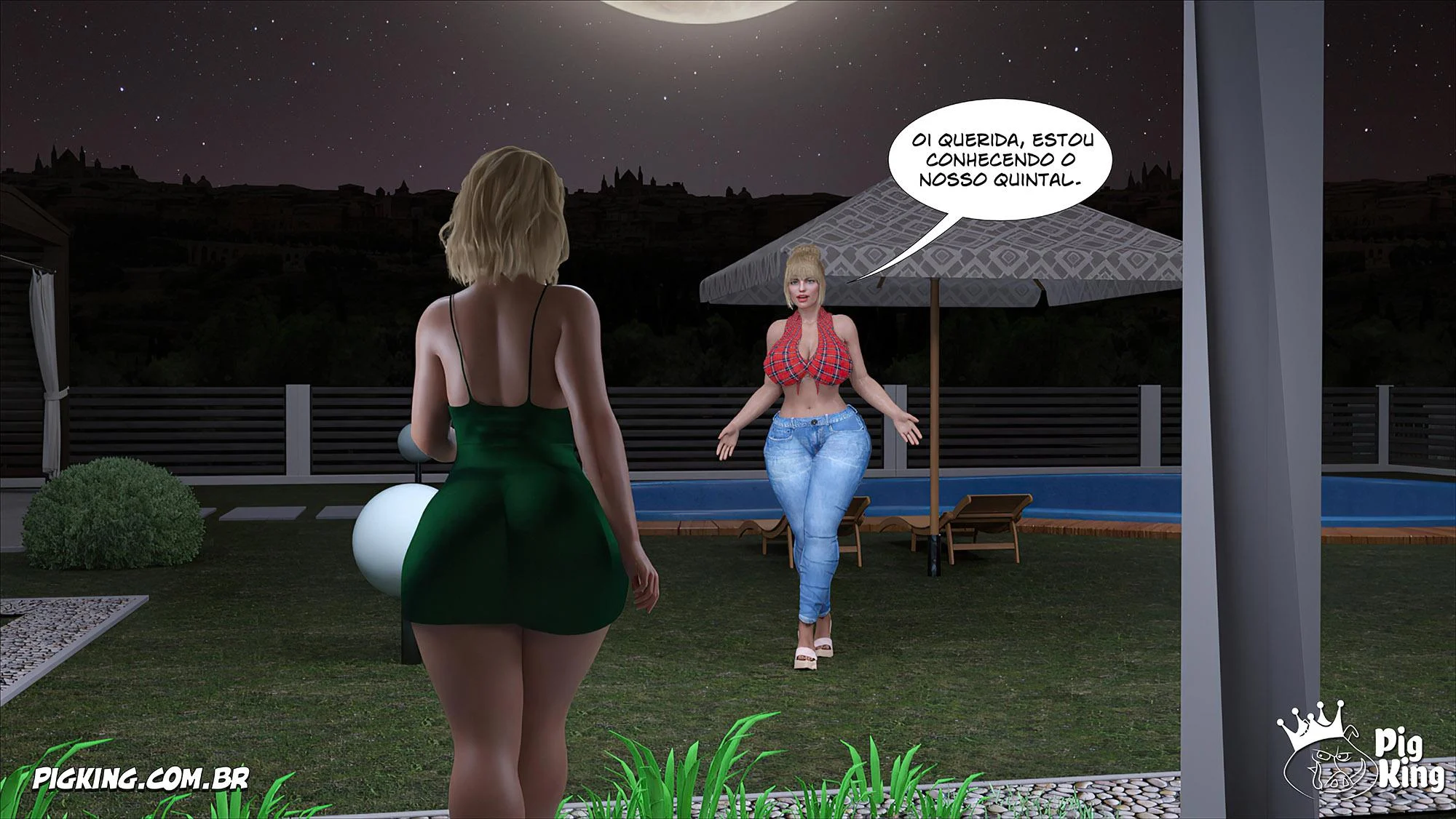 Pecado em Família: Quadrinhos Eróticos 3D Explícitos