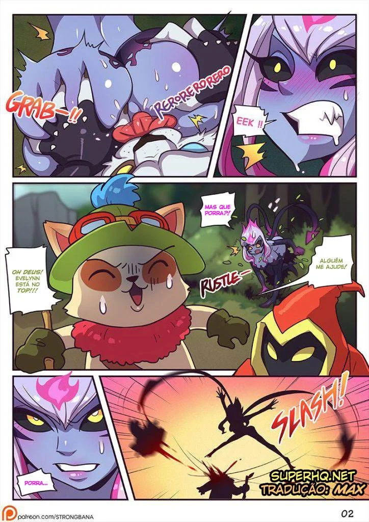 Quadrinhos Eróticos de League Legends: Foda Violenta Contra Gank