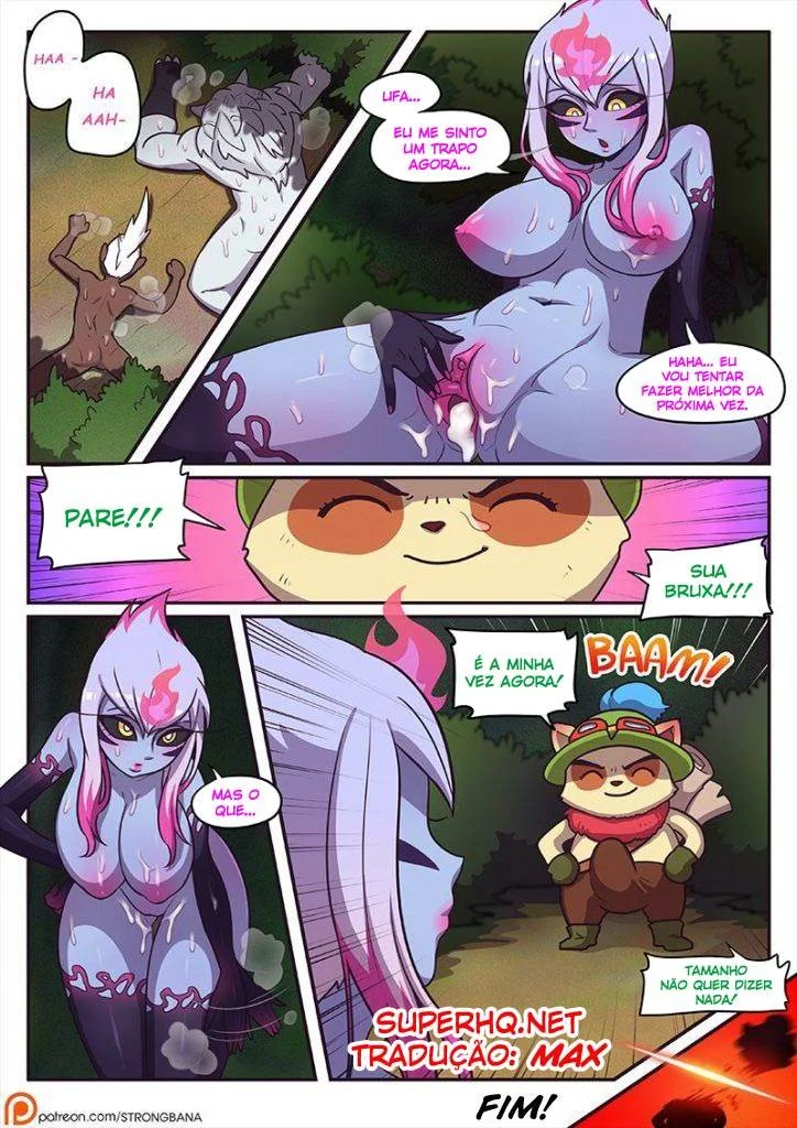 Quadrinhos Eróticos de League Legends: Foda Violenta Contra Gank