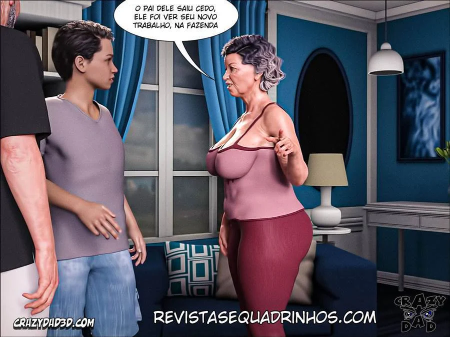 Pai de Família Encareirado Arromba a Enteada em HQ 3D Explícita