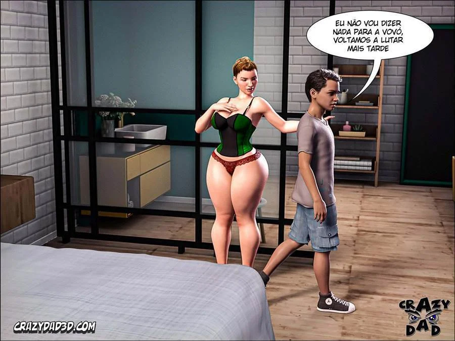 Pai da Esposa Me Faz Gozar Sem Parar - Sexo Explícito em HQ 3D