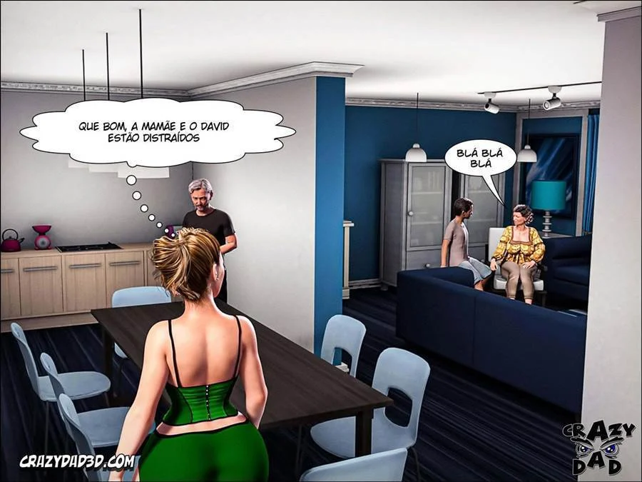Pai da Esposa Me Faz Gozar Sem Parar - Sexo Explícito em HQ 3D