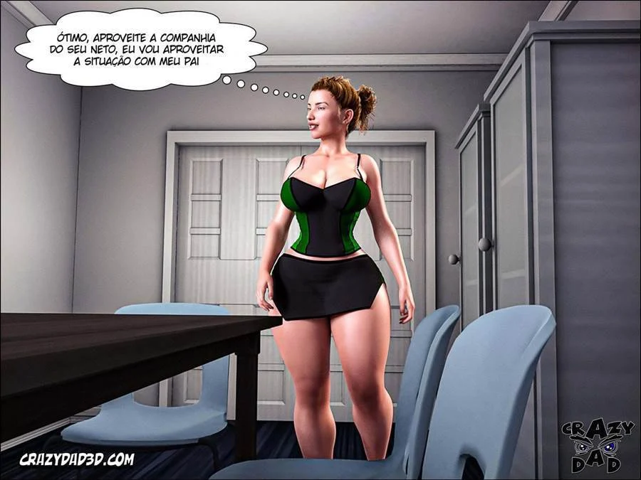 Pai da Esposa Me Faz Gozar Sem Parar - Sexo Explícito em HQ 3D