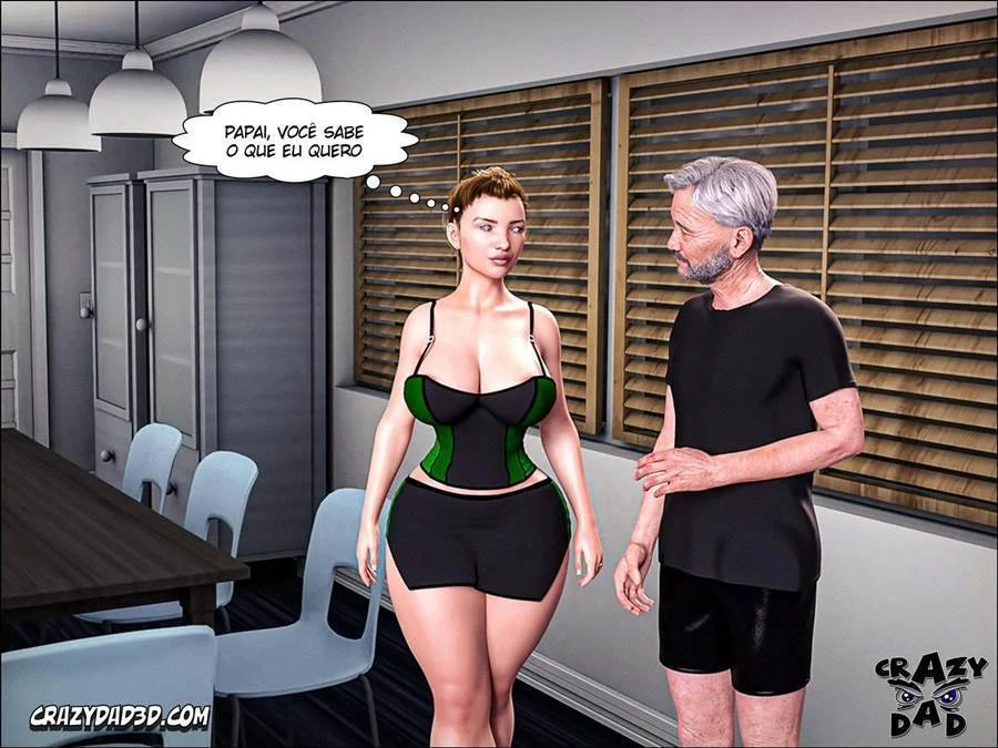 Pai da Esposa Me Faz Gozar Sem Parar - Sexo Explícito em HQ 3D