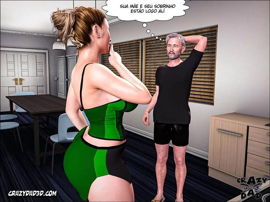 Pai da Esposa Me Faz Gozar Sem Parar - Sexo Explícito em HQ 3D